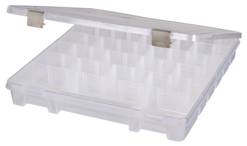 Clear/White 6959AB ArtBin Satchel Bottle Storage Container with 2 BottleTrays 