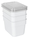 3 Pack Bins with Lids Staked