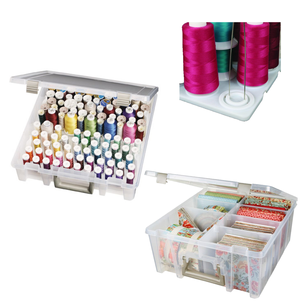 ArtBin 9002AB Super Satchel Thread Box Portable Craft & Sewing