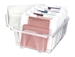 Card & Photo Organizer Box, 6841AG Open with Cards Inside and Pink Card in front
