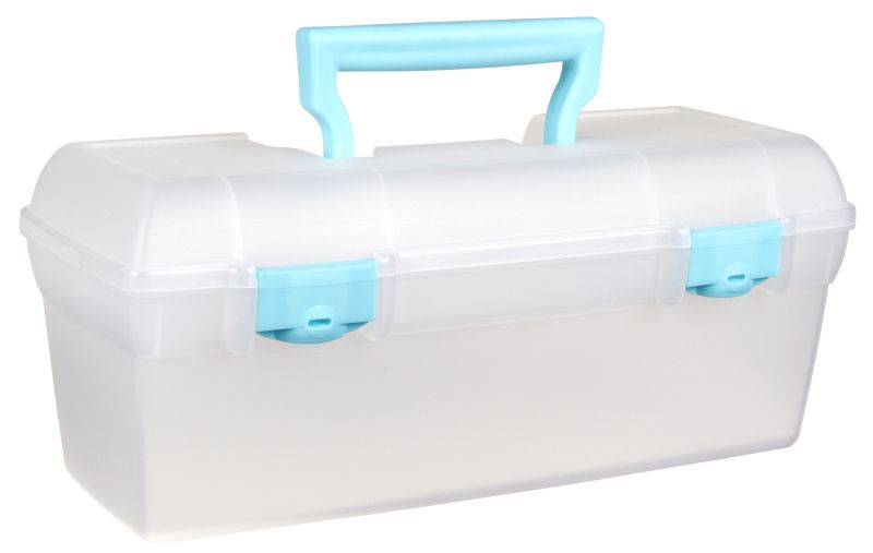 Essentials™ Lift-Out Tray - Aqua latches & handle, 6937AG