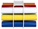 Mini Vinyl Storage Rack, 6866AG Side View with Blue Yellow and White Vinyl Roll