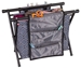 Needle Arts Caddy-Gray Print - 6932AG Standing Front View with Accessories