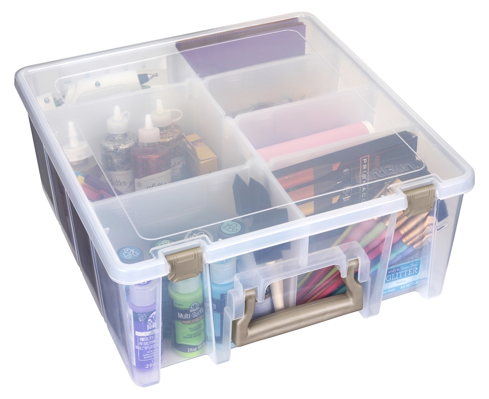 Artbin Thread Box- Super Satchel Storage Container with Two Removable