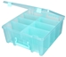 Super Satchel Double Deep with Removable Dividers, Aqua, 6990SP Open with Dividers