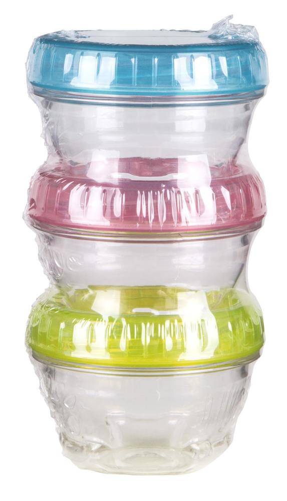 Twisterz Jars, 3 pack with colored lids