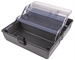 Upscale 2 Tray Box  - Metal Links - Slate Gray, 8399 Empty Open Box