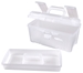 17&quot; Twin Top Supply Box-Trans/White, 6918AH - 6918AH