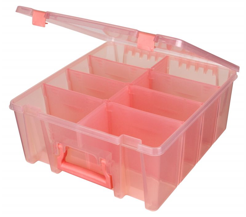 Super Satchel™ Double Deep with Removable Dividers-Coral, 6990AG