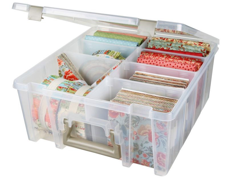  ArtBin 6993SP Super Satchel Double Deep with Papercrafting  Accessory Tray, Clear, 1 Satchel & 1 Tray : Everything Else